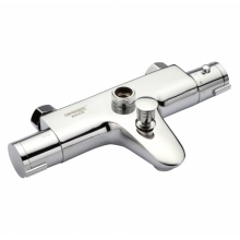 康斯拓普 恒温混水阀冷热太阳能自动调温阀控温淋浴混合阀暗装花洒龙头家用 WG003 全铜配置（上出水口4分）