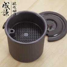 茶水桶塑料小号茶桶过滤抗压隔渣分离垃圾茶盘排水茶桶成谦 2078