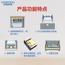 恒瑞斯通 usb安全锁 封口塞 笔记本电脑usb端口安全锁防尘塞 USB口安全锁 10个+1把钥匙  黑色白色红色可选