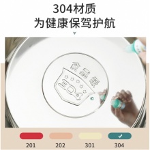 拜格 304不锈钢蒸锅 三层40CM 加厚汤蒸两用锅蒸笼 电磁炉燃气灶通用 BG1390