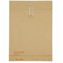 齐心 10个装 30mm A4纯浆竖式牛皮纸档案袋/文件袋/资料袋 AP-117