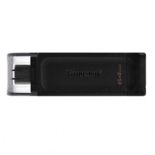 金士顿(Kingston)128GB USB3.2 Gen1 Type-C 手机U盘 DT70 黑色