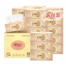 心相印 软抽纸面巾 经典3层110抽24包 整箱售卖 