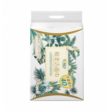 心相印 干湿两用洗脸巾加厚一次性抽取式绵柔洁面巾80抽3包