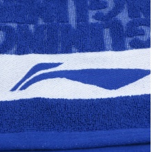 李宁 羽毛球跑步健身专业运动毛巾 全棉柔软吸汗 AMJJ014-1 蓝色