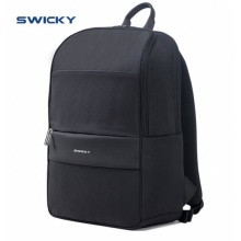 SWICKY瑞驰 双肩包背包大容量电脑包出差包USb充电 黑色 88089
