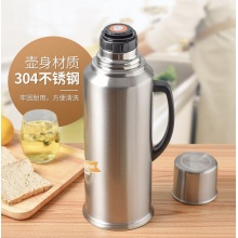 清水 热水瓶家用304不锈钢保温瓶大容量暖水壶 3261 2L