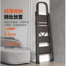 奥鹏 梯子家用四步折叠梯加厚铝合金  AP-2324S