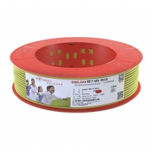 德力西 电线电缆 BV6平方 单芯单股铜线 红色/黄色/双色 50米