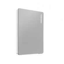 东芝(TOSHIBA)2.5寸移动硬盘 Flex系列 USB3.2 Gen1 尊贵银 兼容Mac 2TB
