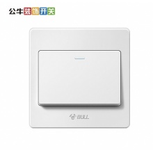 公牛 开关面板装饰插座 G06系列 单开单控 暗装1开1控开关 白