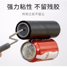 爱丽思 可撕式滚筒粘毛器滚刷替换纸 强粘款 黑色长款 1滚刷+7替芯