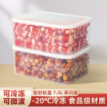 禧天龙 冰箱保鲜盒食品级冰箱收纳盒塑料密封盒蔬菜水果冷冻盒 7.3L