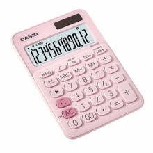 卡西欧 MS-20UC 少女心机办公计算器 天际蓝 落霞粉