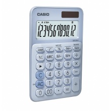 卡西欧 MS-20UC 少女心机办公计算器 天际蓝 落霞粉