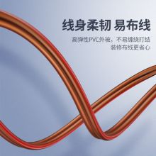 绿联 音响线 200芯100米双线缆纯铜线芯 AV157 80159 酒红色