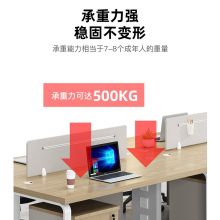 舒炫 办公桌椅组合 屏风工位职员员工桌现代简约办公家具卡座电脑桌椅 单人位