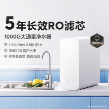小米 家用净水机1000G 厨下直饮净水器 2.65L/分