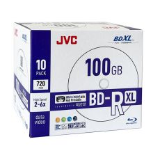 JVC/杰伟世 BD-R XL 100GB蓝光刻录光盘 可打印 单片盒装 10片/盒