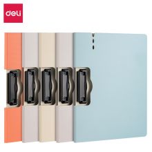 得力(deli)5只装A4横式折页板夹 混色PE109-J5