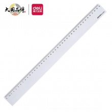 得力(deli)透明直尺40cm 6240