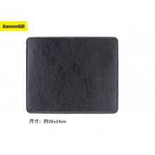 倍思(Baseus)防水pu皮质鼠标垫 方形20x24cm黑色