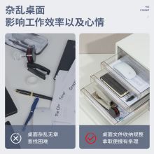 得力(deli)四层时尚桌面抽屉式A4资料收纳柜 PB101白色
