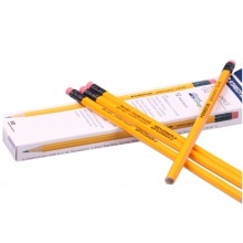 施德楼(STAEDTLER)134-HB六角黄杆带橡皮头铅笔 单只