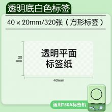 硕方 透明标签40*20mm透明320张