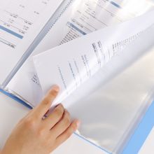 齐心 PF10AK 资料册文件活页收纳册A4/10页 蓝色