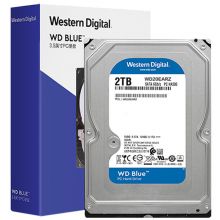 西部数据 台式机机械硬盘 WD Blue 西数蓝盘 2TB 5400转 64MB SATA CMR  (WD20EARZ)