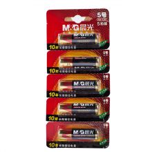 晨光（M&G）  无汞环保干电池1.5V 5号1卡5粒装 ARC92566
