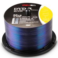 得力（deli） 刻录碟片记录式DVD光盘 50枚/盒