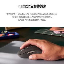 罗技(Logitech)M750M无线蓝牙静音鼠标 带Logi Bolt USB接收器