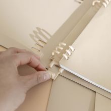 国誉 一米新纯A5活页本活页纸可替换附索引页 40张 绿色 WSG-RUSP12G