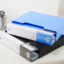晨光 实力派资料册A4透明活页100页新锐资料册蓝ADM95101