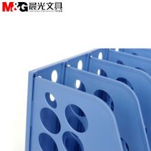 晨光（M&G）六联文件框 稳固型文件架 文件筐 文件栏(蓝)ADM94741B 单个装+组装说明书