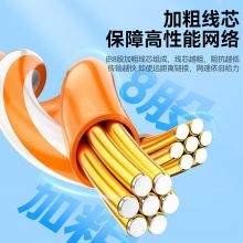 山泽 超五类网线 CAT5e类高速千兆网线 黄色 2米 YL-502