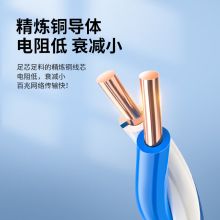 秋叶原超五类网线双屏蔽 抗扰降衰 纯铜线芯 100米 QS2613XT100