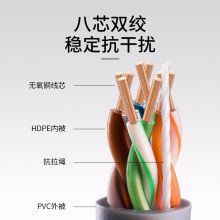 TP-LINK 超五类性能千兆网线 原装非屏蔽高速工程网线 100米箱线EC5e-100B
