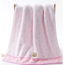 金号纯棉浴巾 3366无捻绣花 A类浴巾3366WH款