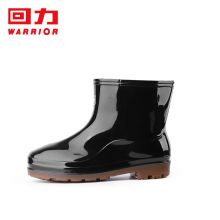 回力雨鞋男士款时尚雨靴户外厨房防水防滑耐磨HL557黑色