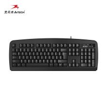双飞燕（A4TECH)KB-8U 键盘有线 薄膜办公打字用键盘笔记本外接台式电脑通用键盘104键 USB接口 黑色