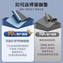 李宁健身瑜伽垫【双面防滑】TPE环保男女士静隔音减震专业运动舞蹈垫