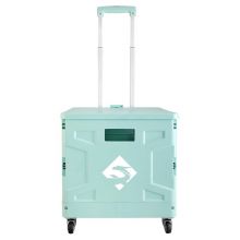 新越昌晖折叠购物车 小推车铝合金拉杆车 薄荷绿 XYSL01