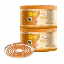 榄菊 蚊香檀香型线香40单圈*2筒