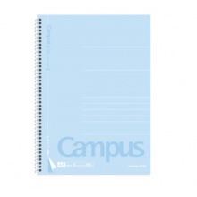 国誉(KOKUYO)螺旋装订本Campus笔记本子易撕本·经典新系列 8mm横线 A5/80张/本 4本蓝色