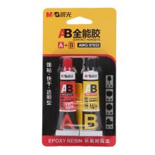 晨光(M&G)文具AB透明全能胶(可粘金属/玻璃/陶瓷/皮革等) (A10g+B10g) 2个装AWG97033