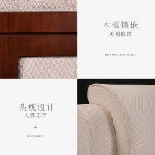 国景（GOKENG）办公沙发 布艺接待沙发单人位1米宽 J01D-E76B 1120*900*940