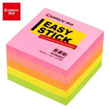 齐心（Comix）5本配色装 (76x51mm)荧光纸易事贴/便利贴/便签纸 100张/本 D7001EC